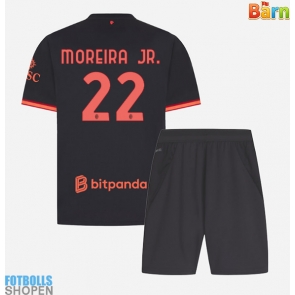 Billiga AC Milan Diego Moreira #22 Tredjeställ Barn 2026-27 Kortärmad (+ Korta byxor)